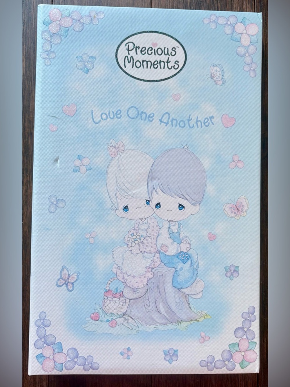 Vintage Hallmark Precious Moments Post Photo Album Love One Another Like New
